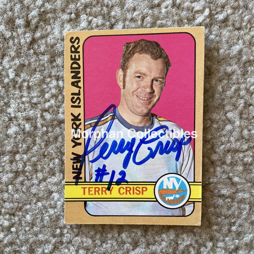 Terry Crisp - Autographed Card 1972-73 Opc Card