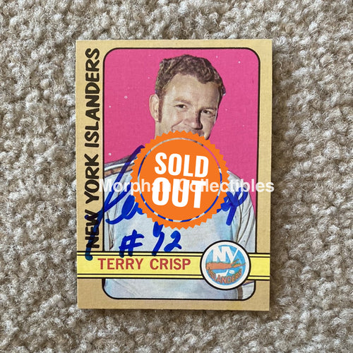 Terry Crisp - Autographed Card 1972-73 Topps