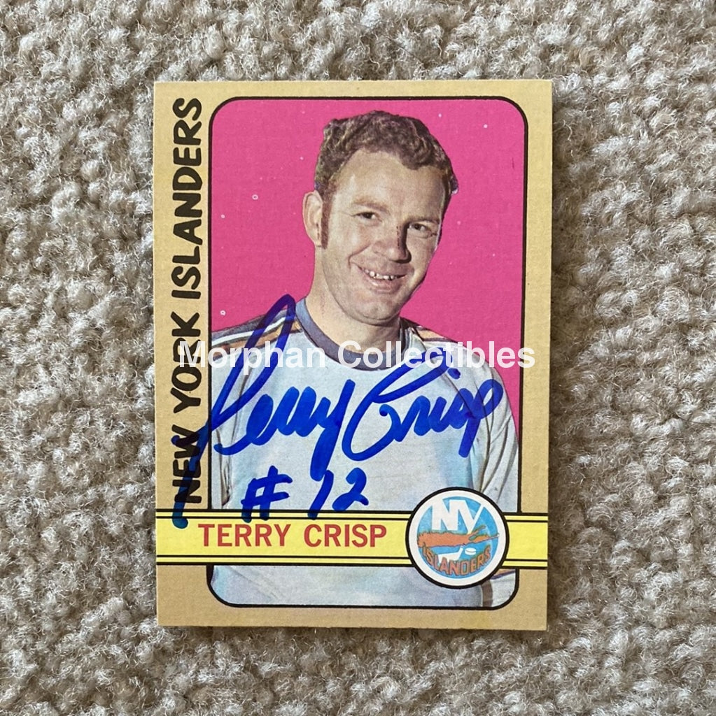 Terry Crisp - Autographed Card 1972-73 Topps