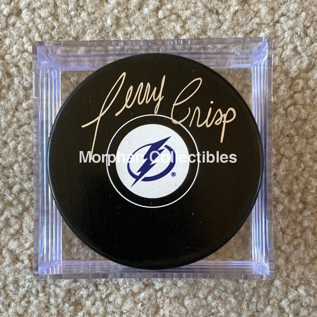 Terry Crisp - Autographed Puck Tampa Bay Lightning