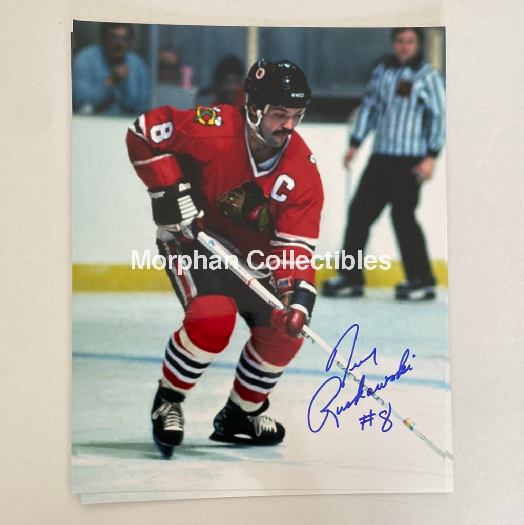 Terry Ruskowski - Autographed 8X10 Photo Chicago Blackhawks