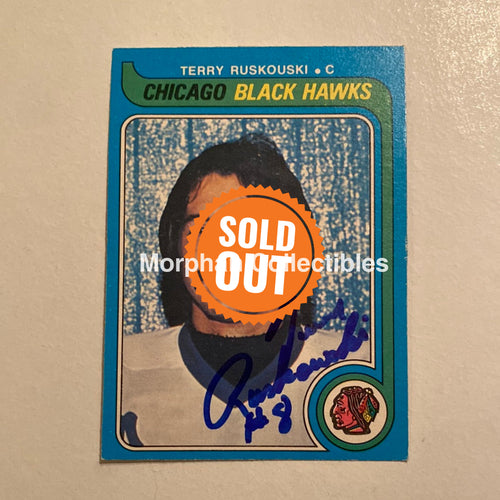 Terry Ruskowski - Autographed Card Opc 1979-80