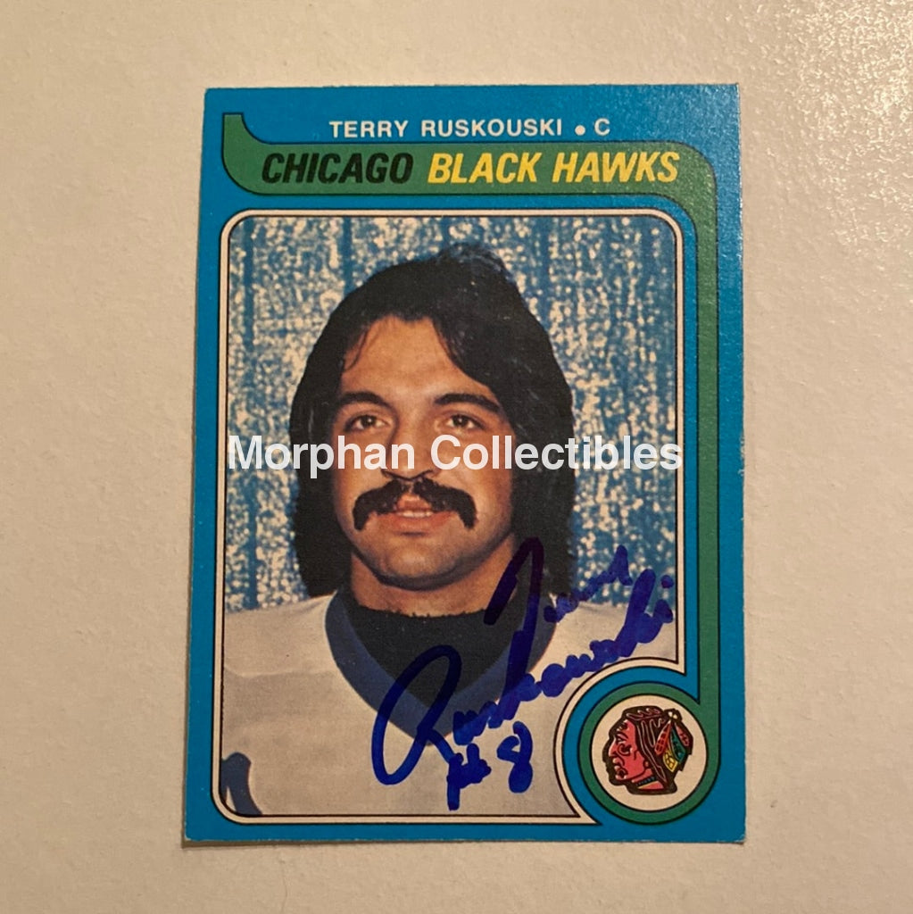 Terry Ruskowski - Autographed Card Opc 1979-80