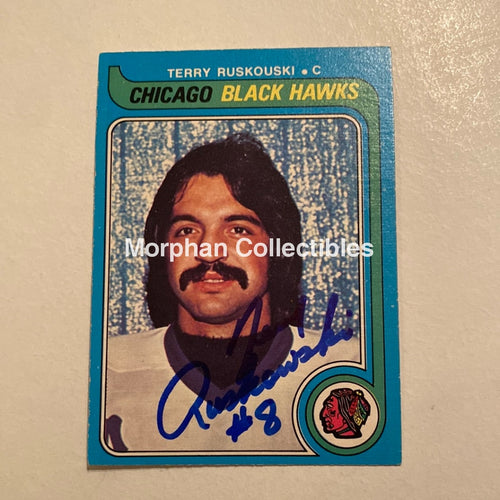 Terry Ruskowski - Autographed Card Opc 1979-80