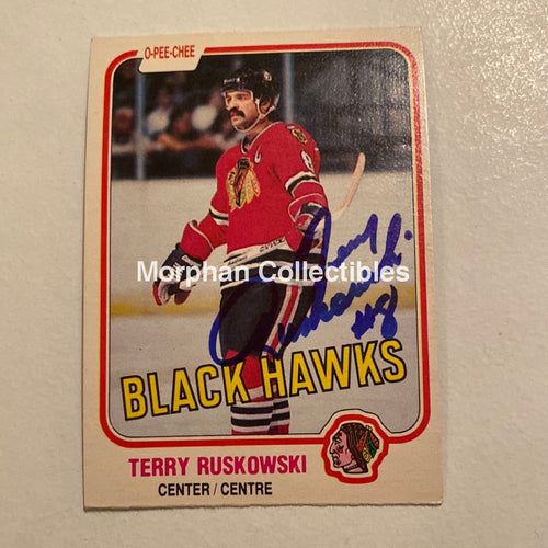 Terry Ruskowski - Autographed Card Opc 1981-82