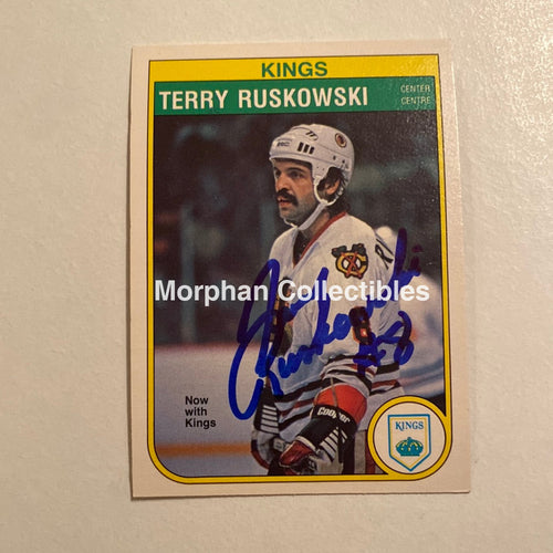 Terry Ruskowski - Autographed Card Opc 1982-83