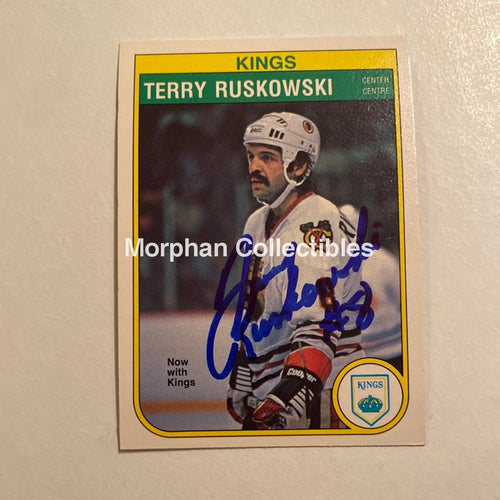 Terry Ruskowski - Autographed Card Opc 1982-83