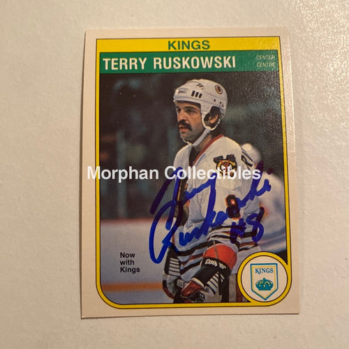 Terry Ruskowski - Autographed Card Opc 1982-83