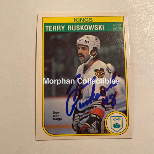Terry Ruskowski - Autographed Card Opc 1982-83