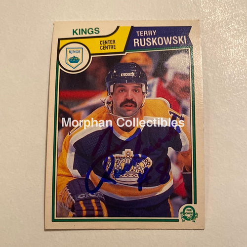 Terry Ruskowski - Autographed Card Opc 1983-84