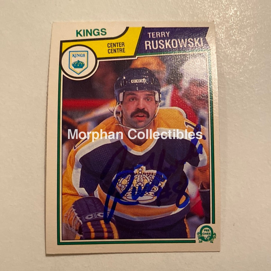 Terry Ruskowski - Autographed Card Opc 1983-84