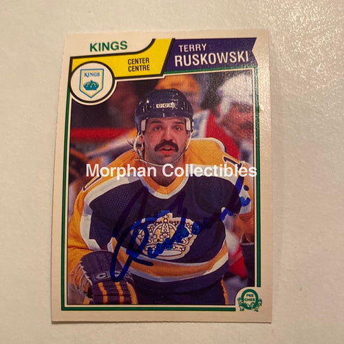 Terry Ruskowski - Autographed Card Opc 1983-84