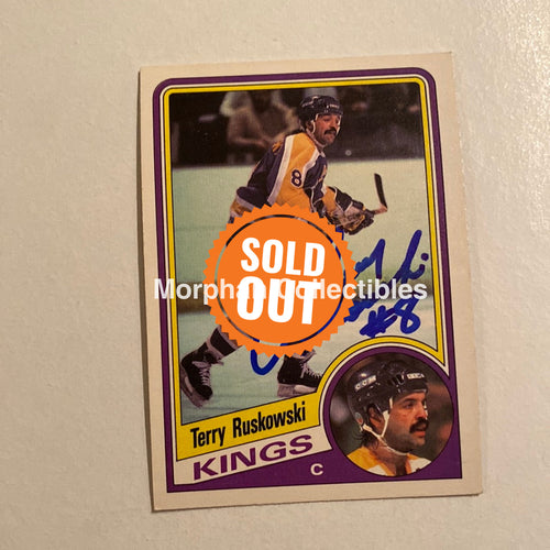 Terry Ruskowski - Autographed Card Opc 1984-85