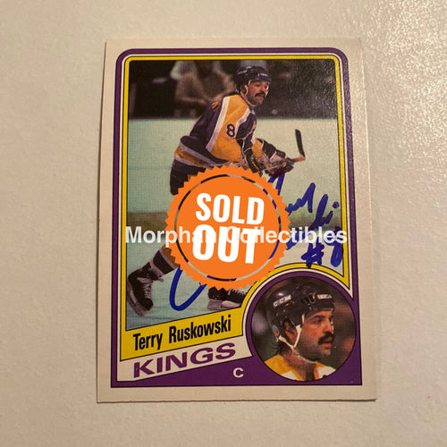 Terry Ruskowski - Autographed Card Opc 1984-85