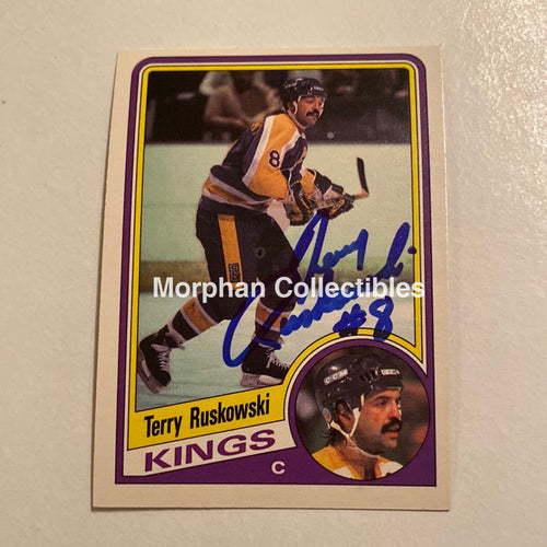 Terry Ruskowski - Autographed Card Opc 1984-85