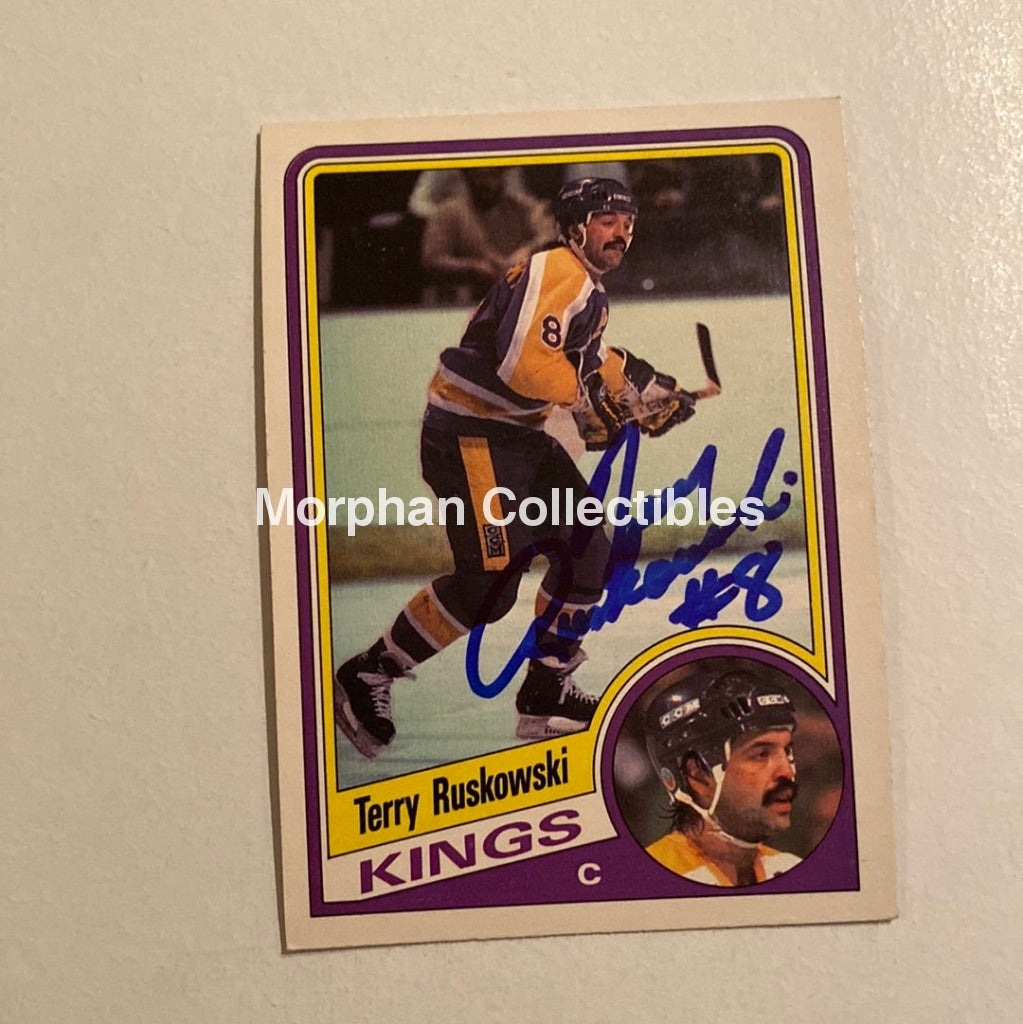 Terry Ruskowski - Autographed Card Opc 1984-85