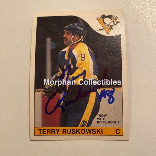 Terry Ruskowski - Autographed Card Opc 1985-86