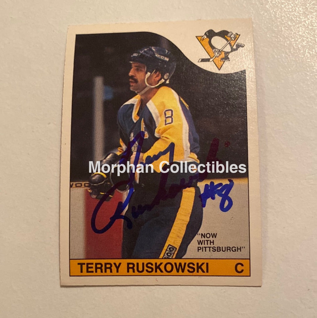 Terry Ruskowski - Autographed Card Opc 1985-86