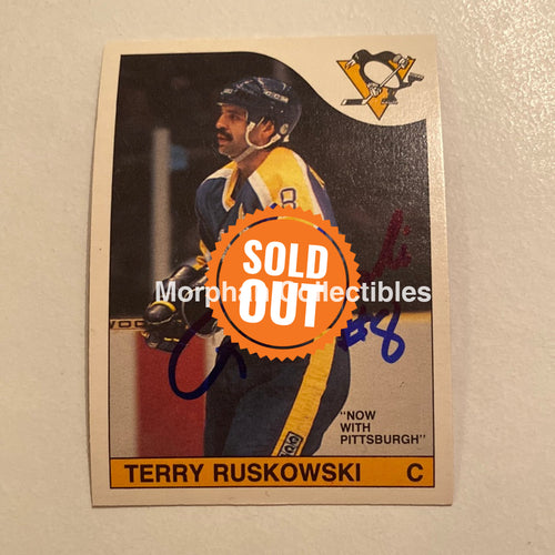 Terry Ruskowski - Autographed Card Opc 1985-86