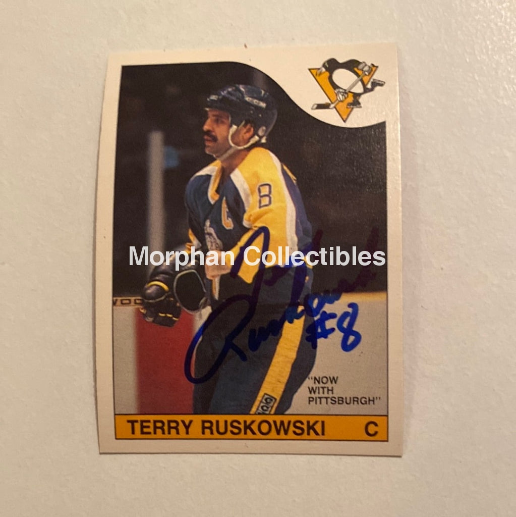 Terry Ruskowski - Autographed Card Opc 1985-86