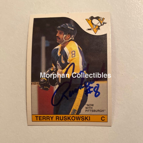 Terry Ruskowski - Autographed Card Opc 1985-86
