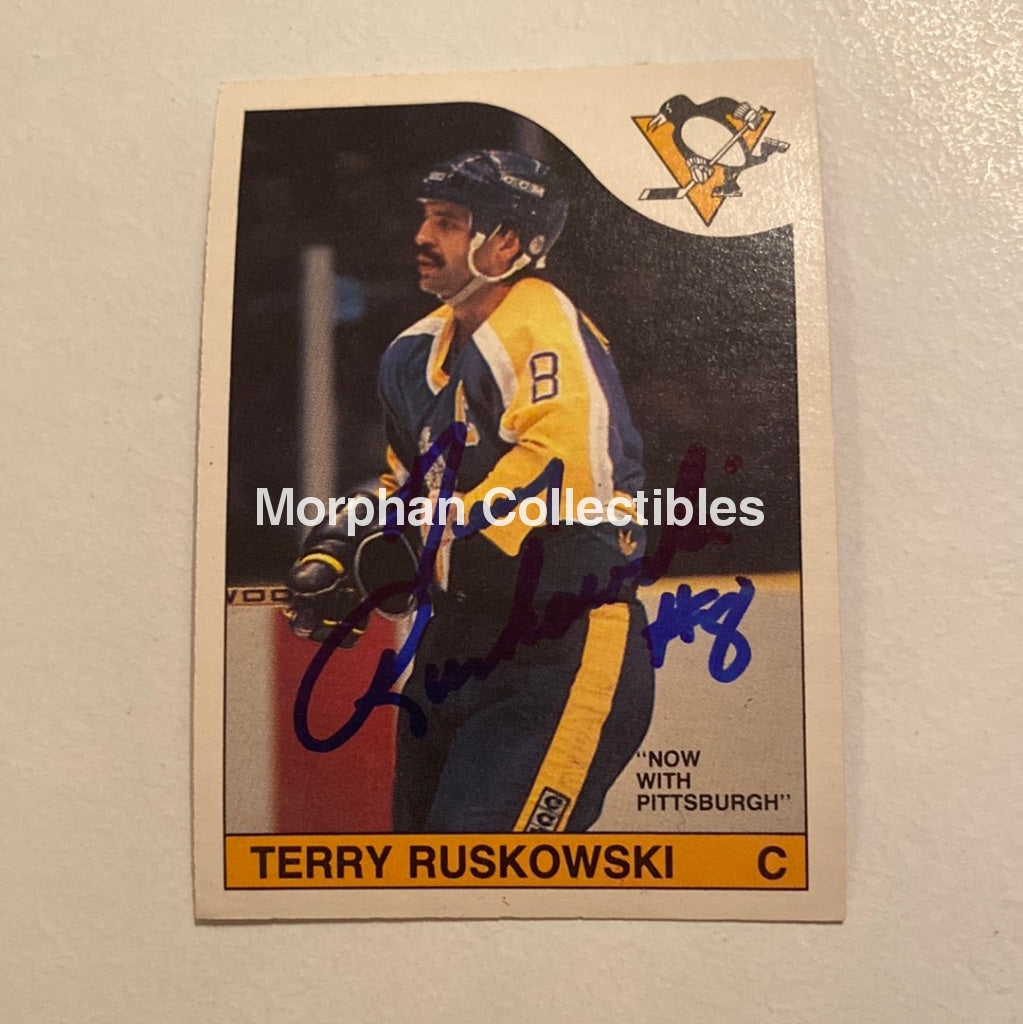 Terry Ruskowski - Autographed Card Opc 1985-86