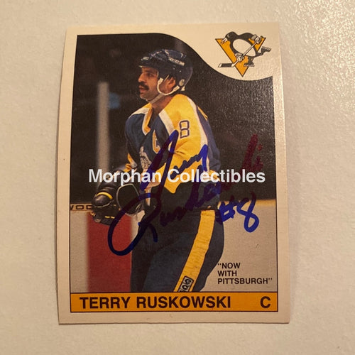 Terry Ruskowski - Autographed Card Opc 1985-86