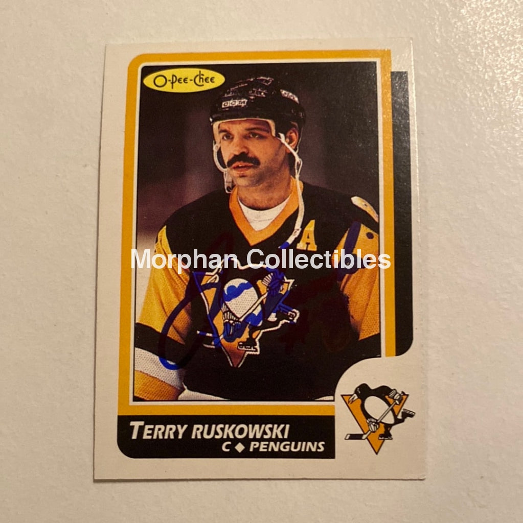 Terry Ruskowski - Autographed Card Opc 1986-87