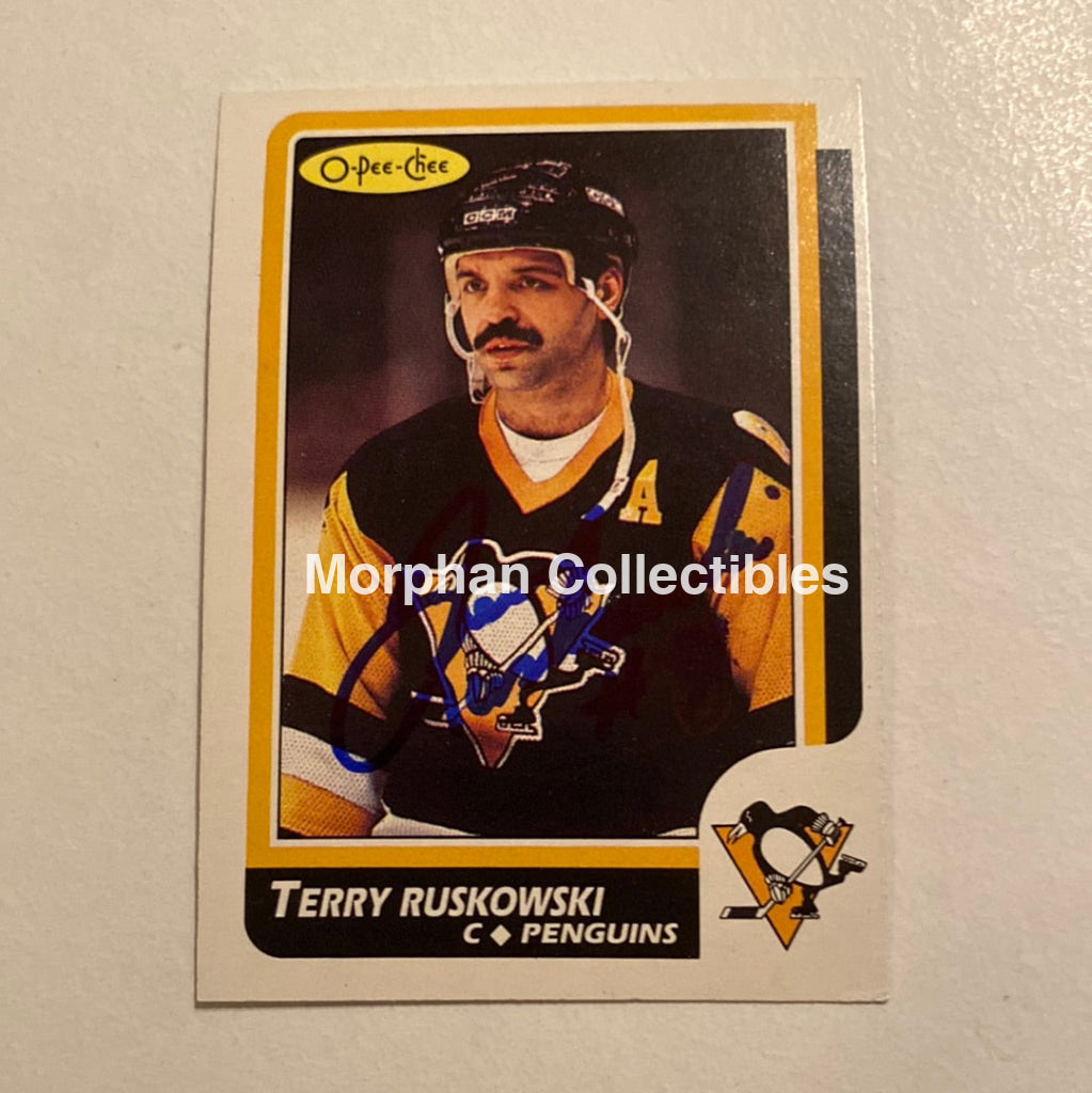 Terry Ruskowski - Autographed Card Opc 1986-87