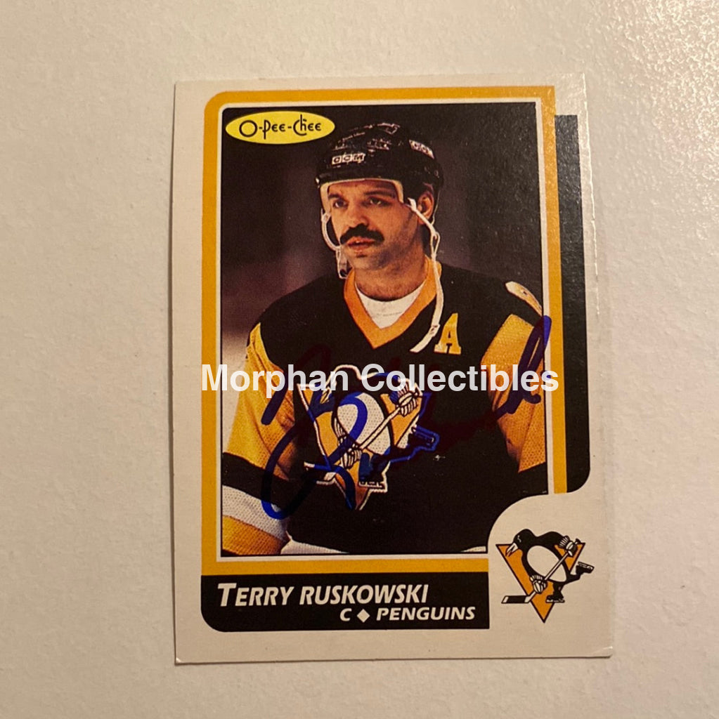 Terry Ruskowski - Autographed Card Opc 1986-87