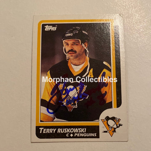 Terry Ruskowski - Autographed Card Topps 1986-87