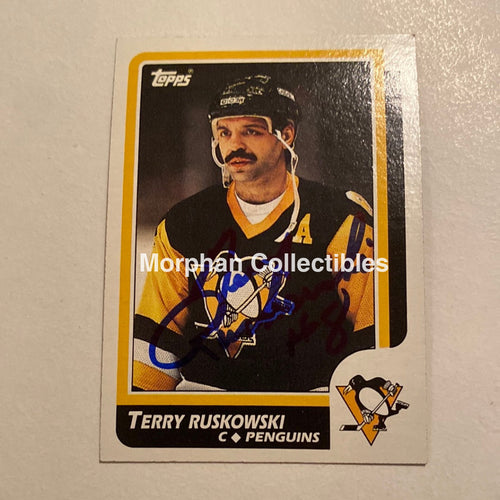 Terry Ruskowski - Autographed Card Topps 1986-87