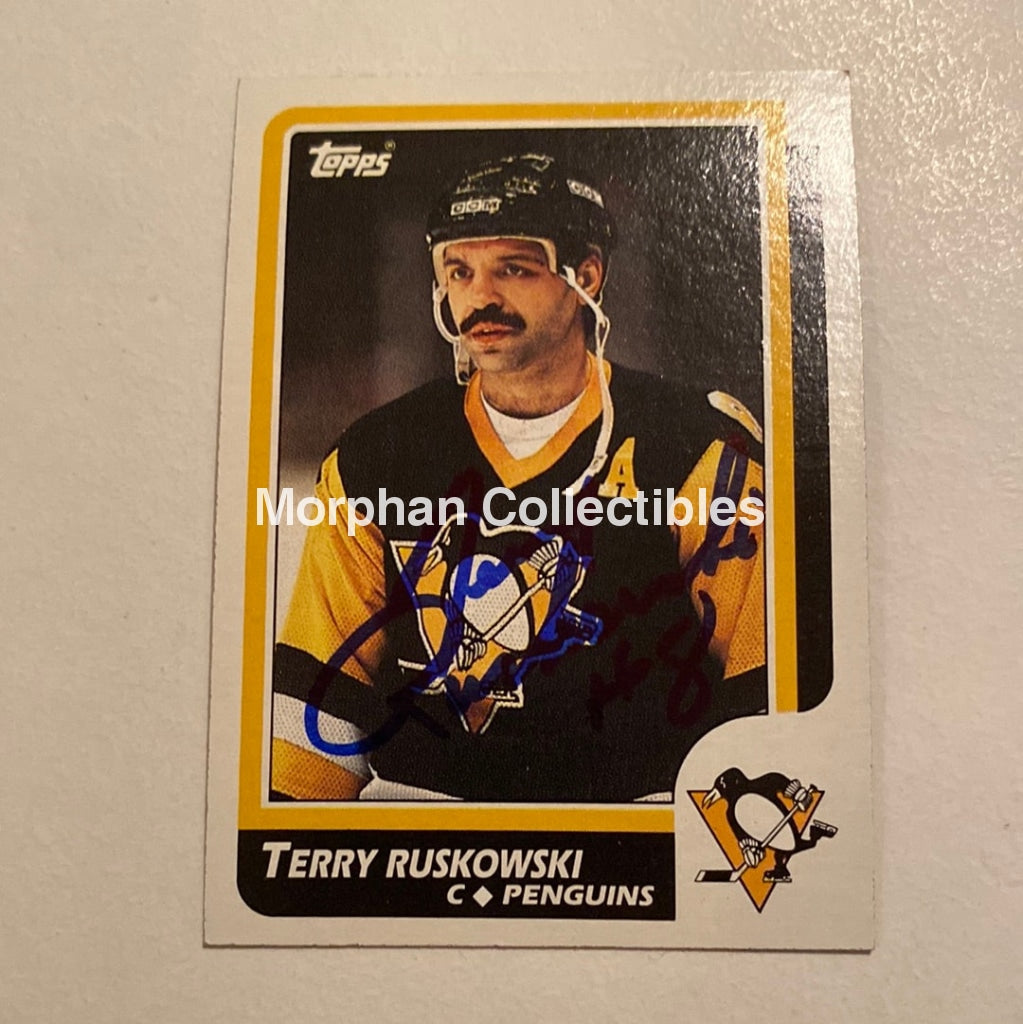 Terry Ruskowski - Autographed Card Topps 1986-87