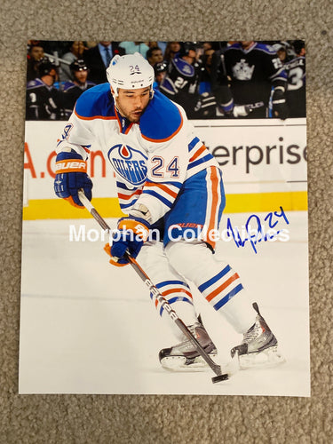 Theo Peckham - Autographed 8X10 Photo Edmonton Oilers