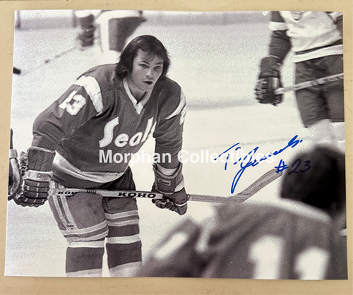 Tim Jacobs - Autographed 8x10 Photo - California Seals Photo
