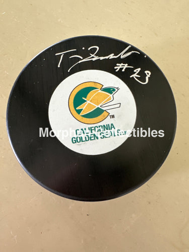 Tim Jacobs - Autographed Puck - California Seals Puck