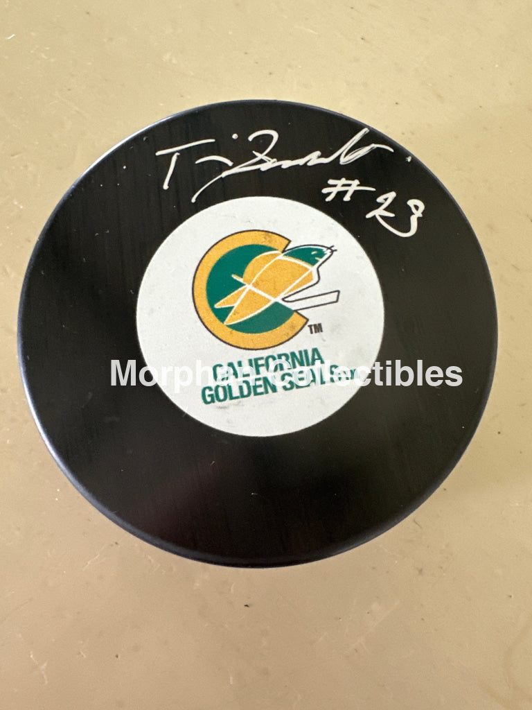 Tim Jacobs - Autographed Puck - California Seals Puck