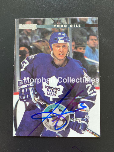 Todd Gill - Autographed Card Donruss 1996/97