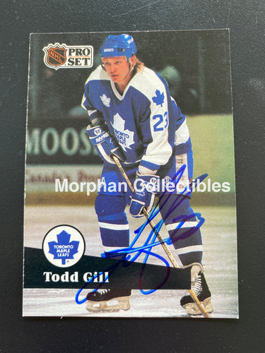 Todd Gill - Autographed Card Pro Set 1991/92