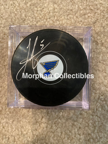 Todd Gill - Autographed Puck St Louis Blues