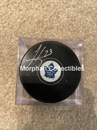 Todd Gill - Autographed Puck Toronto Maple Leafs