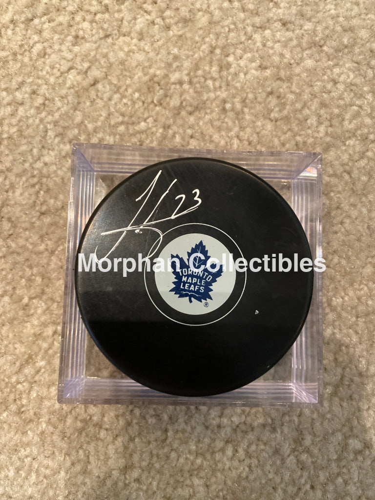 Todd Gill - Autographed Puck Toronto Maple Leafs
