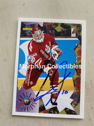 Todd Harvey Autographed Cards Card