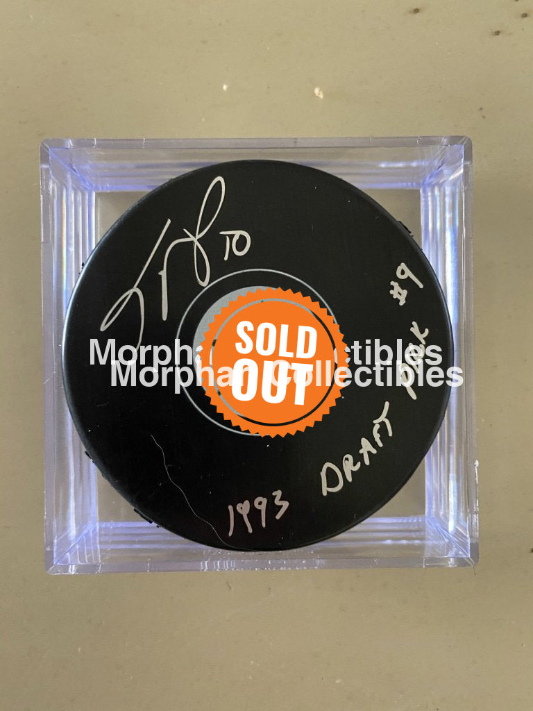Todd Harvey Autographed Pucks Dallas Stars Puck