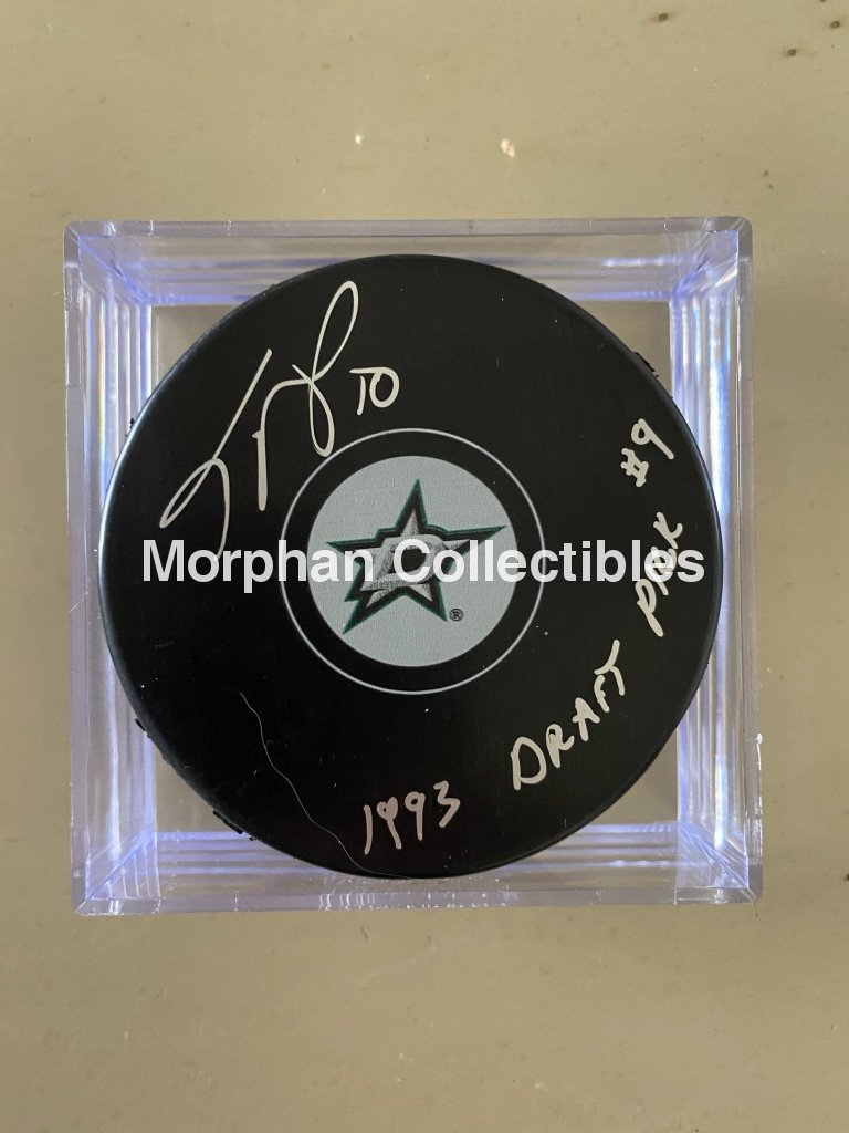 Todd Harvey Autographed Pucks Dallas Stars Puck
