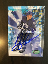 Load image into Gallery viewer, Todd Warner Autographed Cards 1995-96 Parkhurst #6 Card
