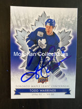 Load image into Gallery viewer, Todd Warner Autographed Cards Centennial #5 Card
