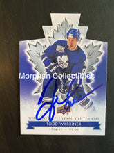 Load image into Gallery viewer, Todd Warner Autographed Cards Centennial Diecut #3 Card
