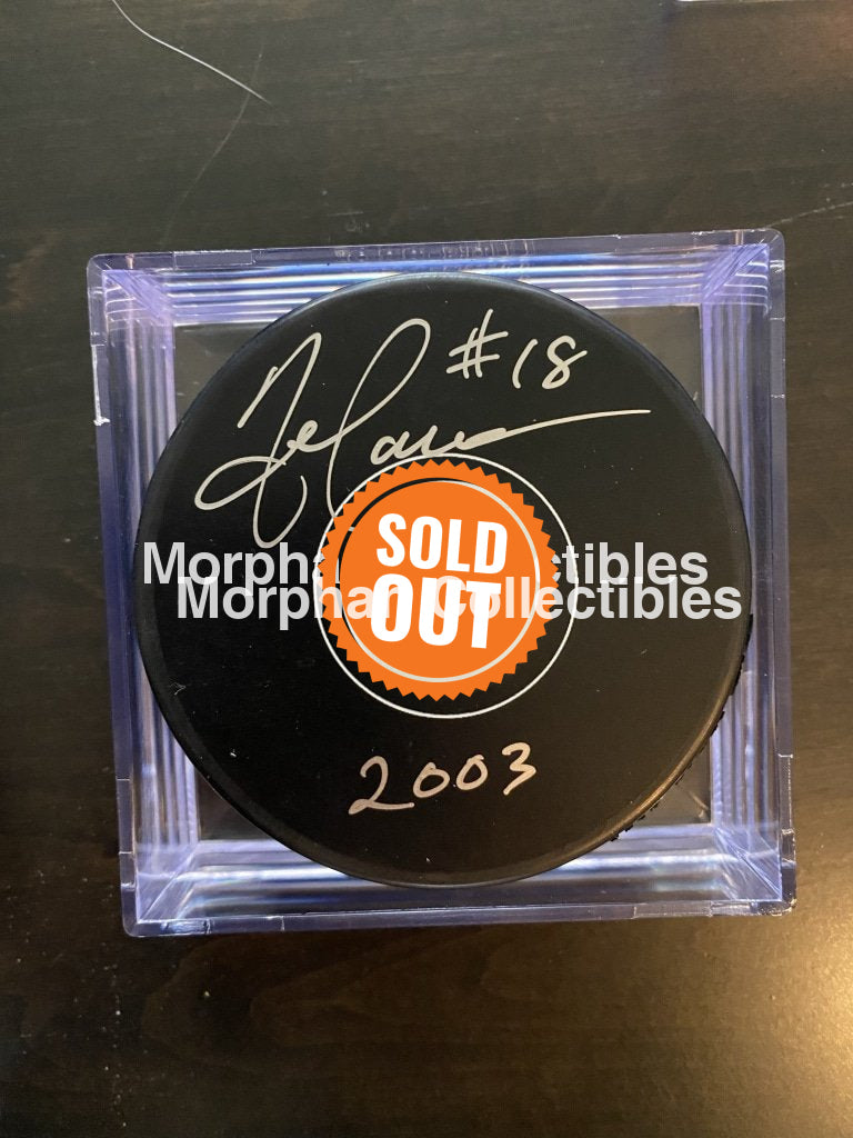 Todd Warriner - Autographed Pucks Flyers Puck