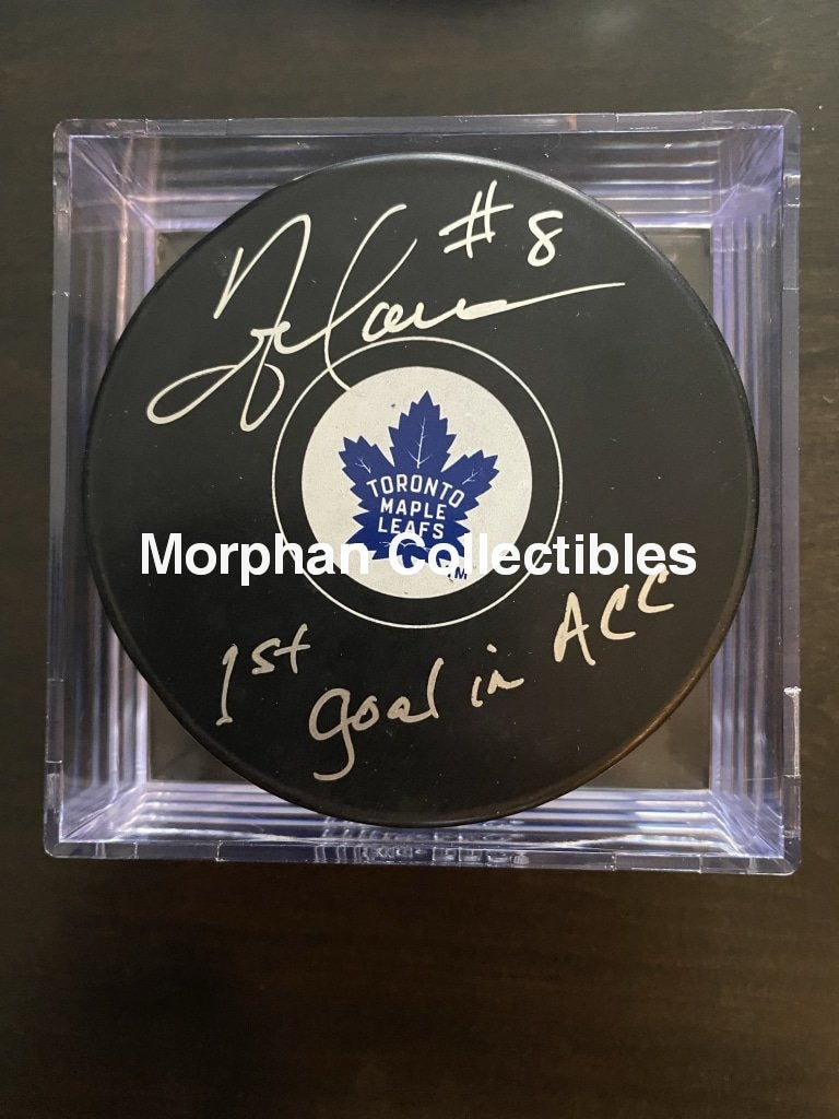 Todd Warriner - Autographed Pucks Leafs 1St Goal Acc Puck